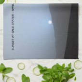 Blue Martian Sunset Küchentuch (Gefaltet)