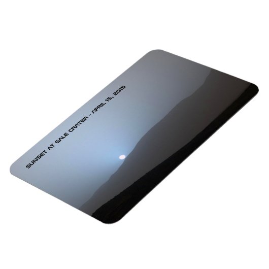 Blue Martian Sunset Magnet (Linke Seite)