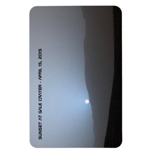 Blue Martian Sunset Magnet (Vertikal)