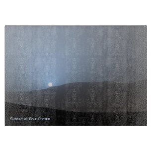 Blue Martian Sunset Schneidebrett