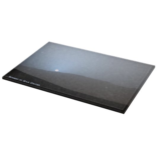 Blue Martian Sunset Schneidebrett (Ecke)