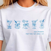 Blue Martini Bachelorette Cover Up oder Sleep T-Shirt
