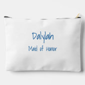 Blue Martini Junggeselinnen-Abschied Bridesmaid Ge Zubehörtasche (Rückseite)