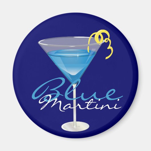 Blue Martini Magnet (Vorne)