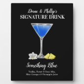 Blue Martini ・ PERSONALISIEREN Sie diesen Signatur Fotoplatte (Vorderseite)