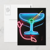 Blue Martini Postkarte (Vorne/Hinten)