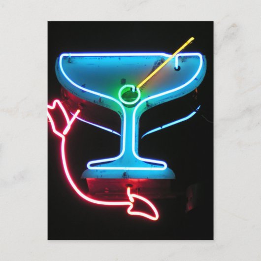 Blue Martini Postkarte (Vorderseite)