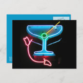 Blue Martini Postkarte (Vorne/Hinten)