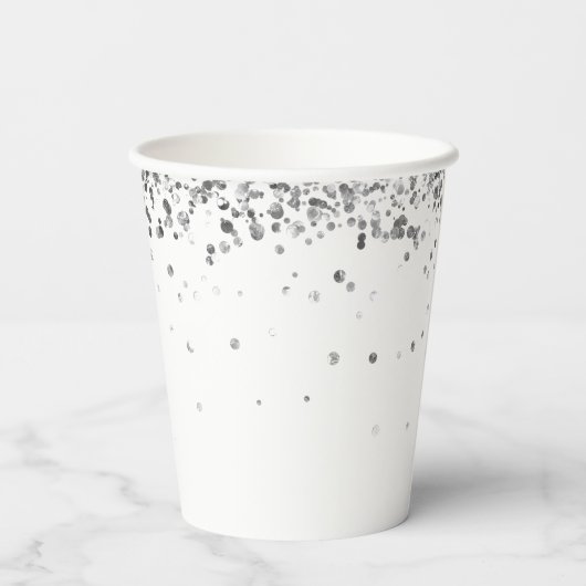 Blue Masquerade 16 . Geburtstag Party Pappbecher (Rückseite)