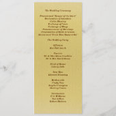 Blue Masquerade Hochzeitsprogramm Einladung (Rückseite)