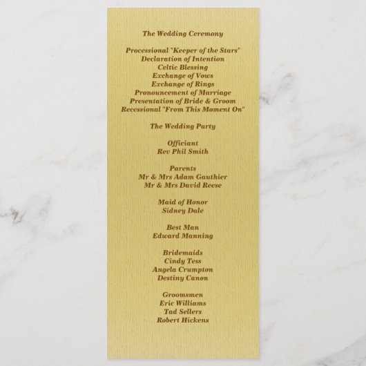 Blue Masquerade Hochzeitsprogramm Einladung (Rückseite)