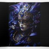 Blue Masquerade Sweet 16 Party Einladung (Innenseite Mitte)