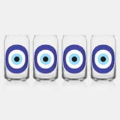 Blue Mati Evil Eye Greek Good Luck Symbol Dosenglas (Vorderseite)