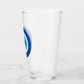 Blue Mati Evil Eye Greek Symbol Drink Glass Glas (Links)