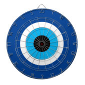 Blue Mati Evil Eye nazar Symbol Dartboard Design Dartscheibe (vorne)
