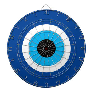 Blue Mati Evil Eye nazar Symbol Dartboard Design Dartscheibe