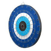 Blue Mati Evil Eye nazar Symbol Dartboard Design Dartscheibe (Vorderseite rechts)