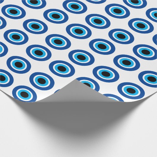 Blue Mati Evil Eye Symbol Packpapier (Ecke)