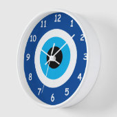 Blue Mati Evil Eye Symbol Rundwanduhr Uhr (Winkel)
