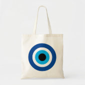 Blue Mati Evil Eye Symbol Totbeutel Tragetasche (Vorne)