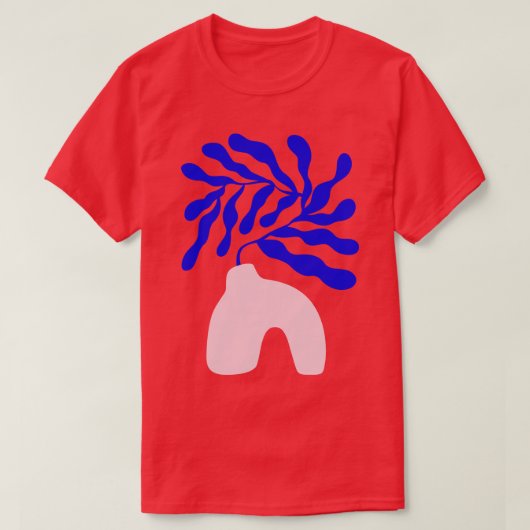 Blue Matisse Ferns II T-Shirt (Design vorne)