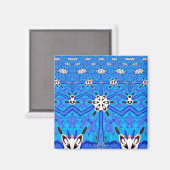 Blue Matrix-Gittermagnet Magnet (Vorderseite/Rückseite)