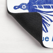 "Blue Matuka" Classic Foreut Fly Mousepad (Ecke)
