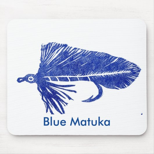 "Blue Matuka" Classic Foreut Fly Mousepad (Vorne)