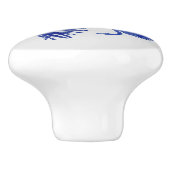 Blue Matuka Streamer, Fliegenfischen, Fliegenbinde Keramikknauf (Seitenansicht)