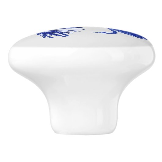 Blue Matuka Streamer, Fliegenfischen, Fliegenbinde Keramikknauf (Seitenansicht)