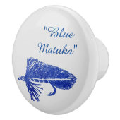 Blue Matuka Streamer, Fliegenfischen, Fliegenbinde Keramikknauf (Rechts)