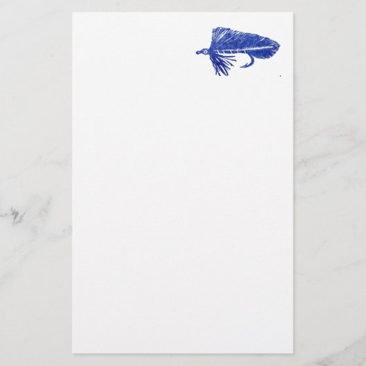 "Blue Matuka Streamer" Trout Fly Stationery Briefpapier (Vorderseite)
