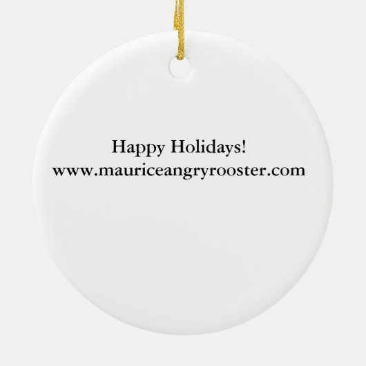 Blue Maurice, Angry Rooster Ornament (Hinten)