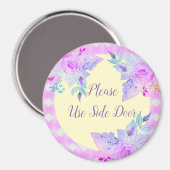 Blue Mauve und Lila Magnet (Vorderseite/Rückseite)