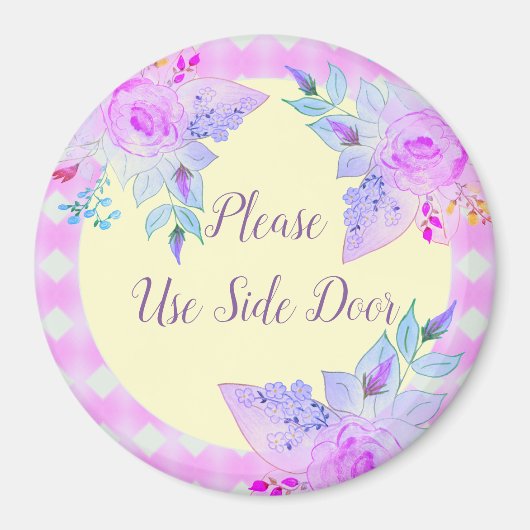 Blue Mauve und Lila Magnet (Vorne)