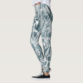 Blue Maximalist Garden Leggings (Links)