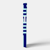 Blue Maze Art Pattern Case-Mate iPhone Hülle (Rückseite / Rechts)