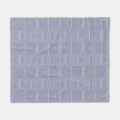 Blue Maze Fleecedecke (Vorderseite (Horizontal))
