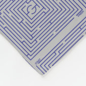 Blue Maze Fleecedecke (Ecke)