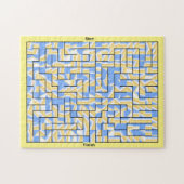 Blue Maze Puzzle (Horizontal)