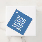 Blue Mazel Hanukkah Favor Tag Geschenkanhänger (Beispiel)
