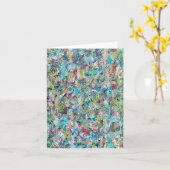 Blue Meadow Blank-Note Karte (Gelbe Blume)