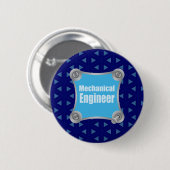 Blue Mechanical Engineer Button (Vorne & Hinten)