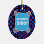 Blue Mechanical Engineer Keramik Ornament (Rechts)