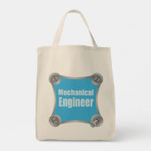 Blue Mechanical Engineer Tragetasche (Rückseite)