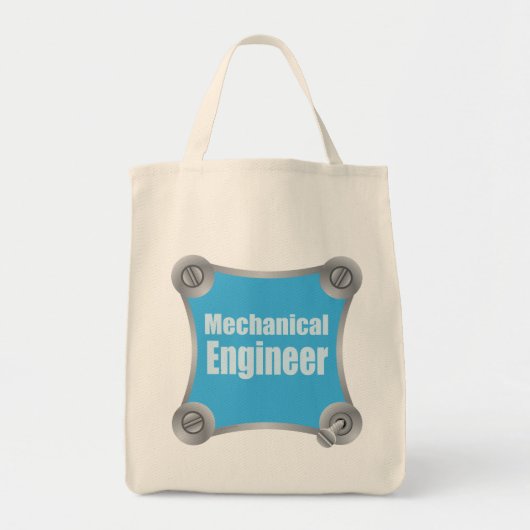 Blue Mechanical Engineer Tragetasche (Vorne)