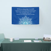 Blue Mediation Salon Yoga Lotus Banner (Messe)