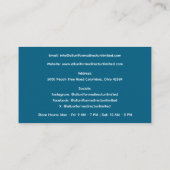 Blue Medical Clogs Uniform Visitenkarte (Rückseite)