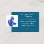 Blue Medical Clogs Uniform Visitenkarte (Vorderseite)