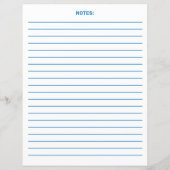 Blue Medical Emergency ID Custom Planer Page (Rückseite)